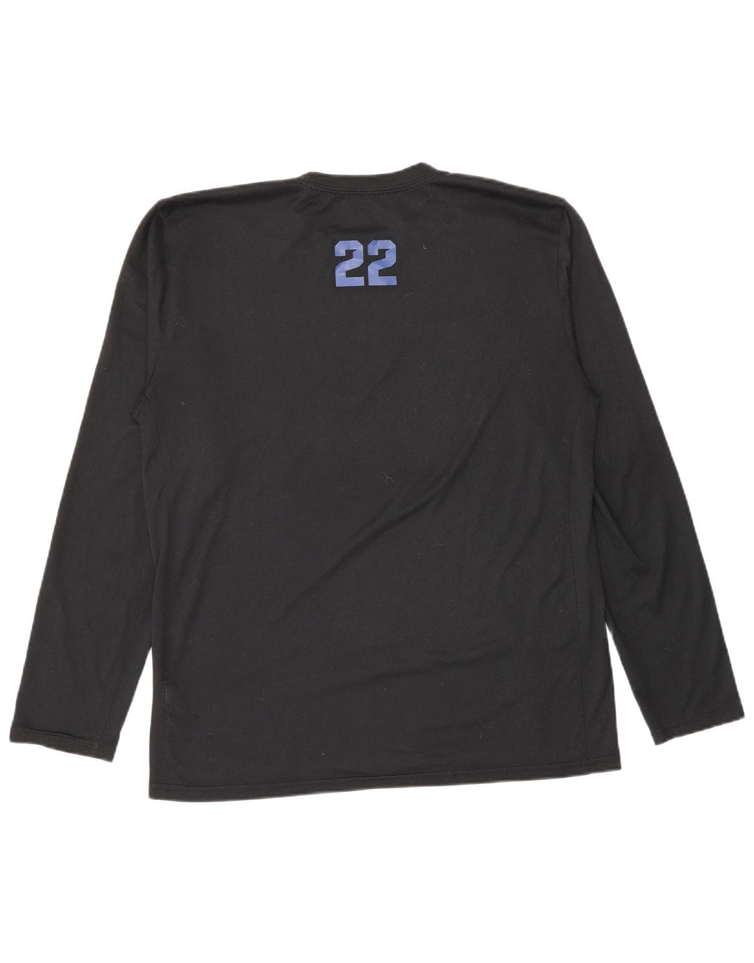Top gráfico Nike masculino Wildcats manga comprida grande poliéster preto