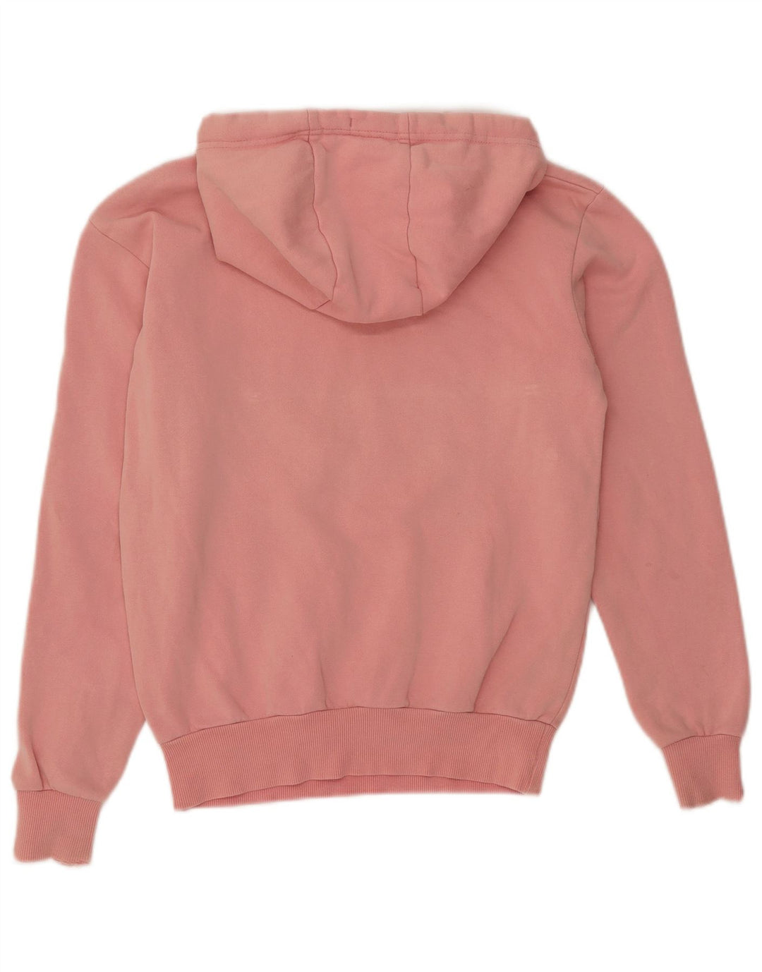 ELLESSE Suéter feminino com capuz grande e gráfico UK 6 XS rosa