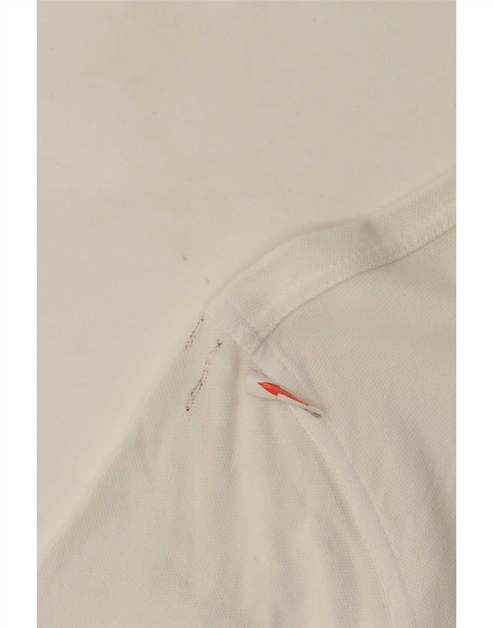 Camisa polo masculina Slim Fit Fred Perry de algodão branco médio