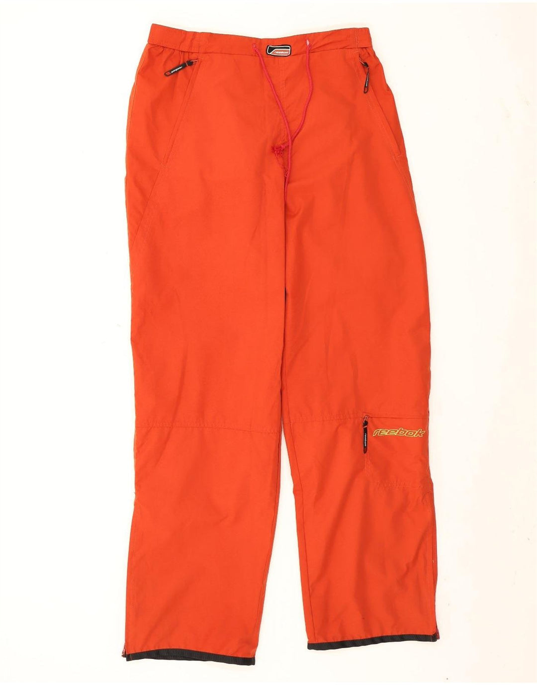 Calça de treino masculina Reebok grande laranja poliéster