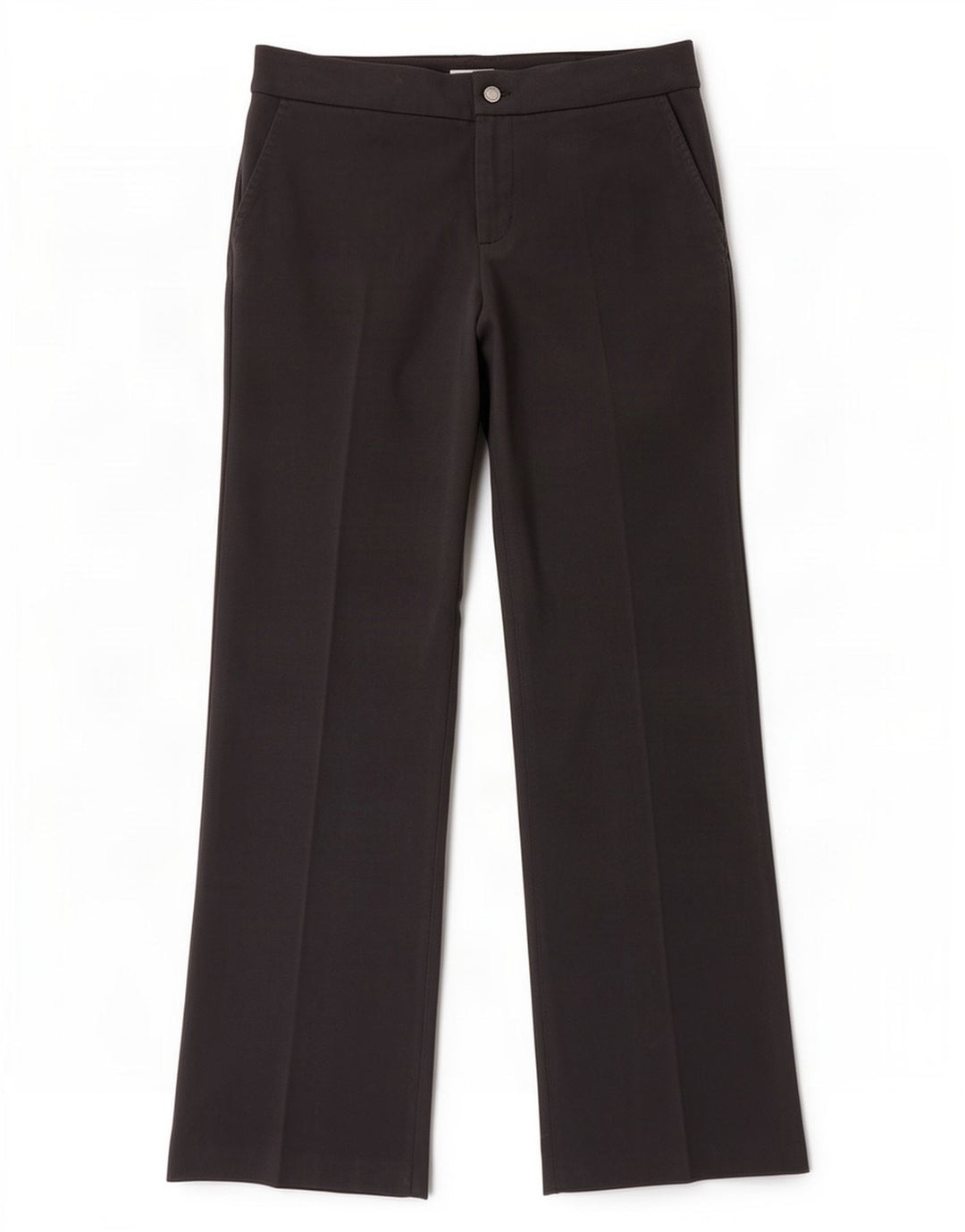 Calça feminina Calvin Klein de terno reto US 6 médio W32 L32 preta