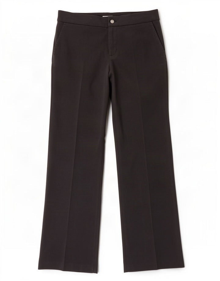 Calça feminina Calvin Klein de terno reto US 6 médio W32 L32 preta