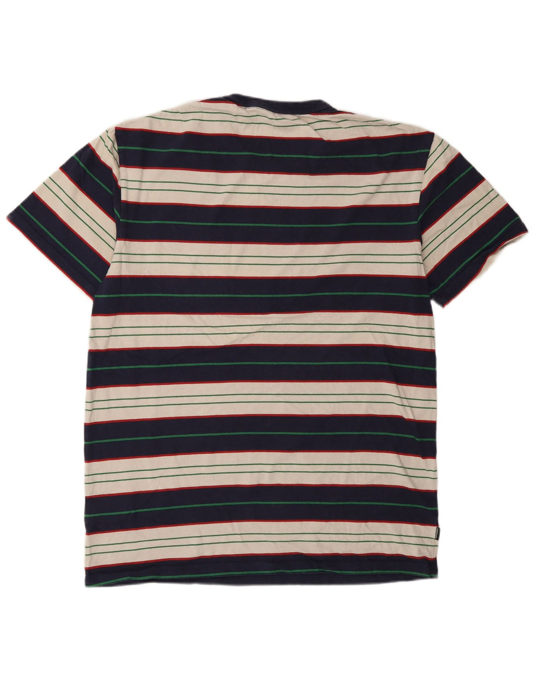 Camiseta masculina Superdry Top grande algodão listrado multicolorido