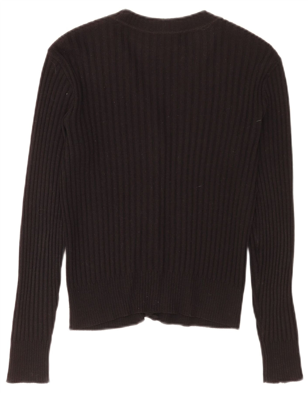 Suéter vintage feminino cropped UE 36 pequeno poliacrílico preto