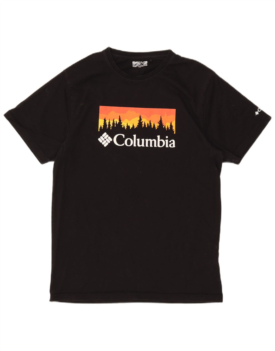 Camiseta Columbia Masculina Graphic Top Médio Algodão Preto