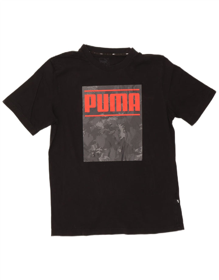 Puma Camiseta Masculina Graphic Top Médio Algodão Preto