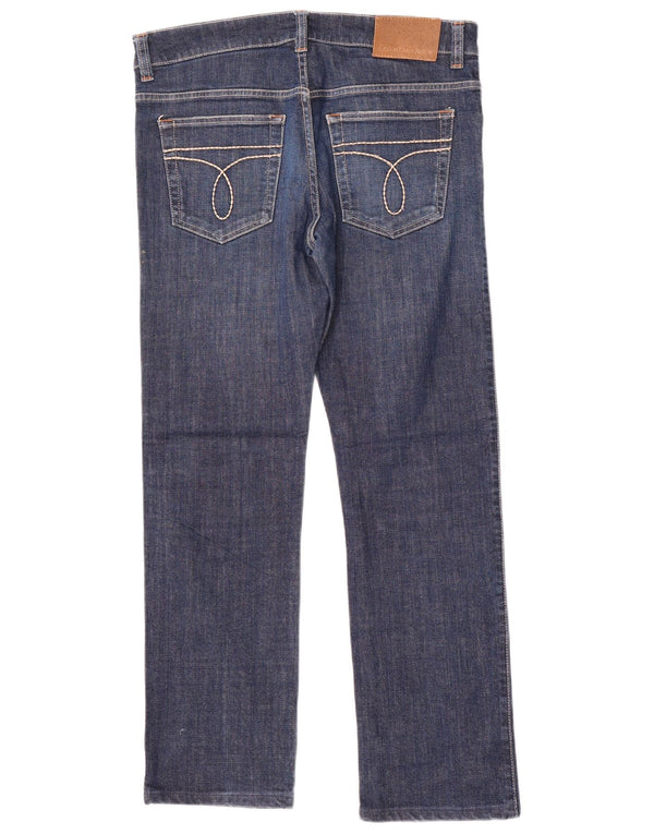 Calvin Klein Mens Straight Jeans W34 L30 Blue