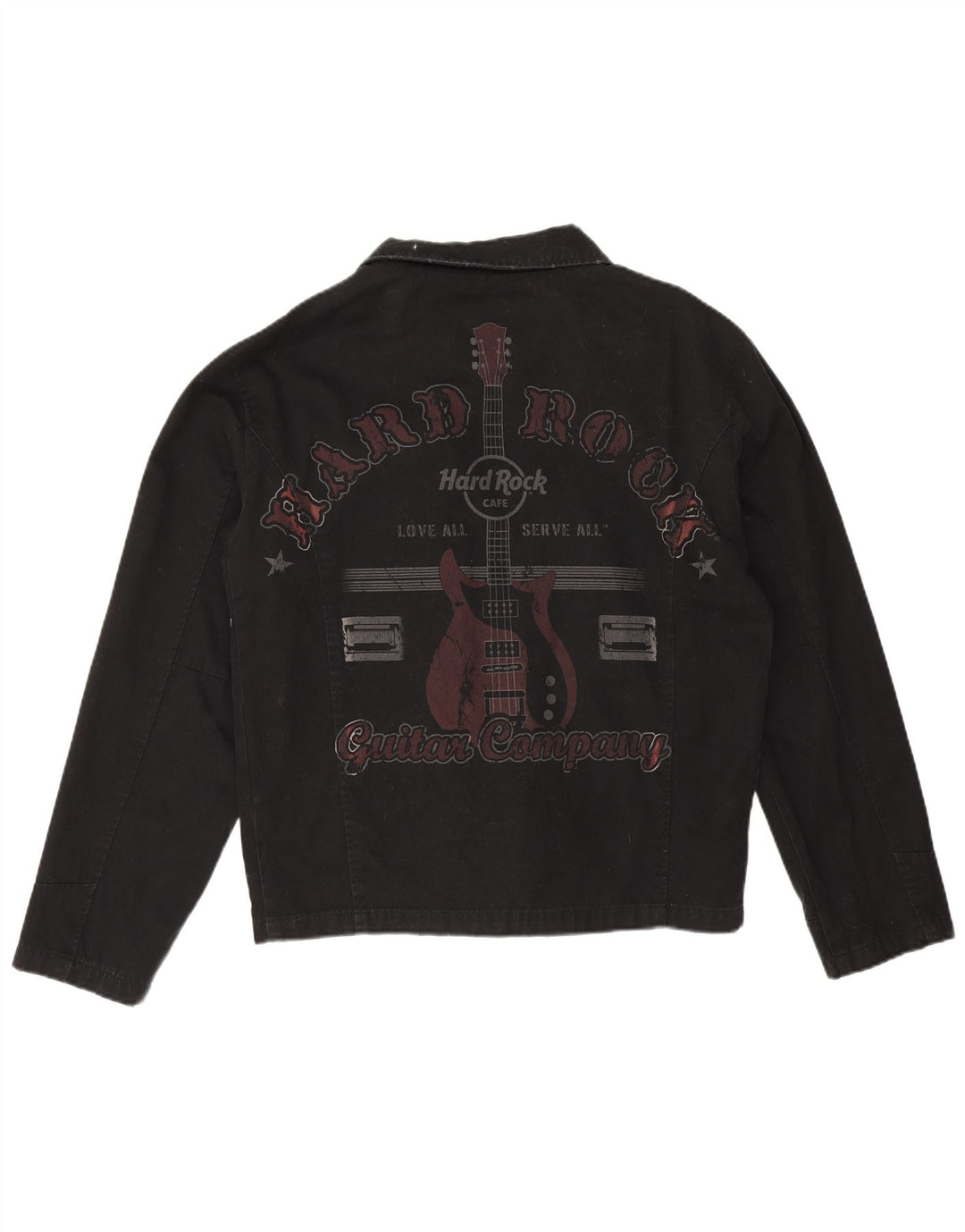Jaqueta bomber masculina Hard Rock Cafe New York Graphic Reino Unido 38 média preta