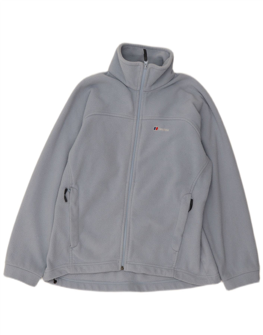 Jumper de lã feminino Berghaus UK 16 grande azul poliéster