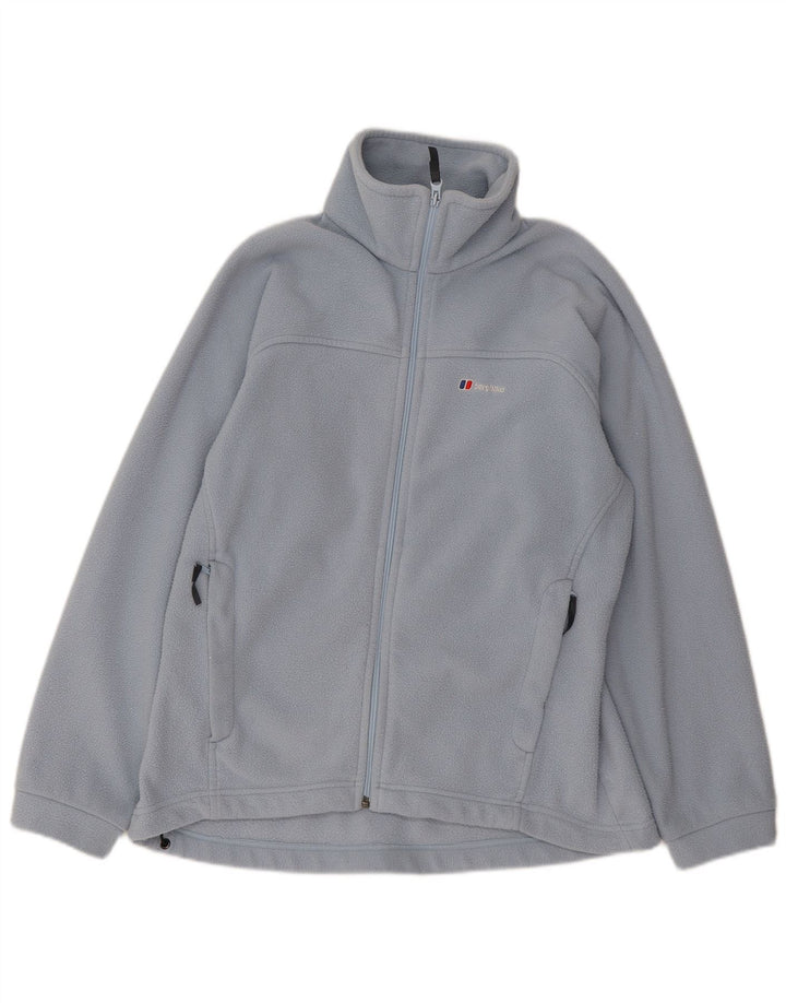 Jumper de lã feminino Berghaus UK 16 grande azul poliéster