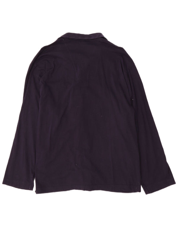 Camisa masculina Marks & Spencer XL azul marinho algodão