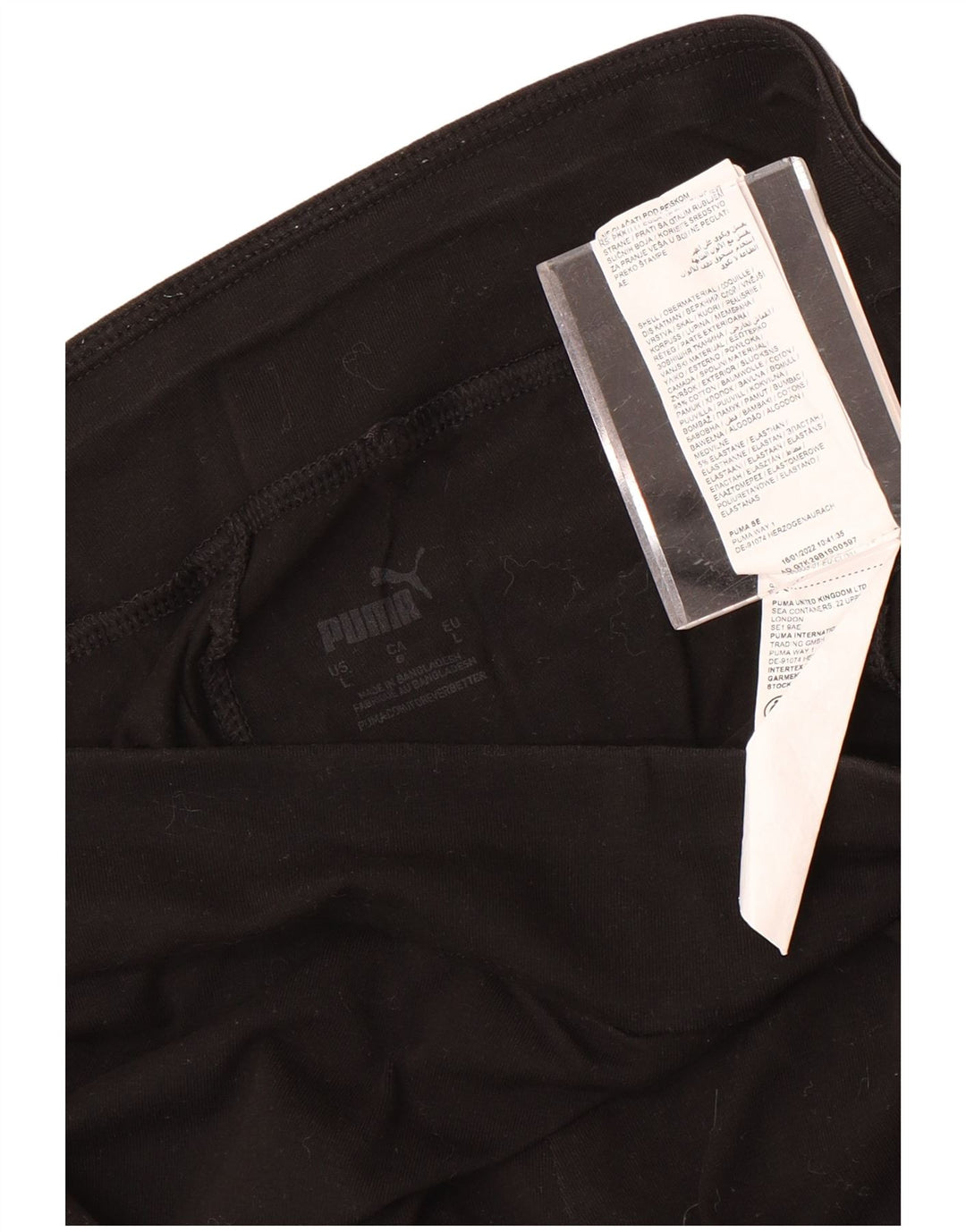 Leggings Puma Feminino UK 14 Grande Algodão Preto