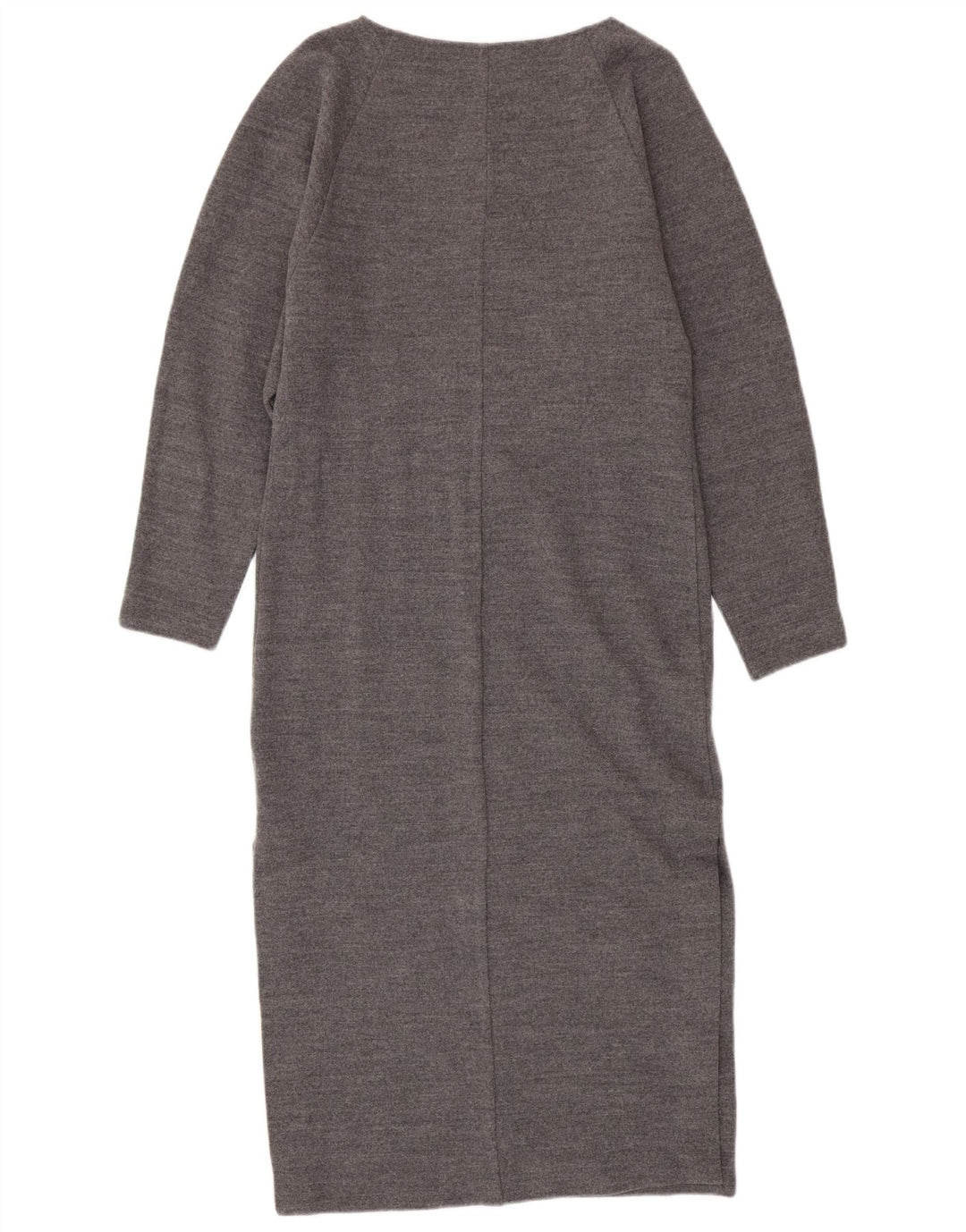 Cos vestido feminino de manga comprida UK 10 pequeno lã cinza