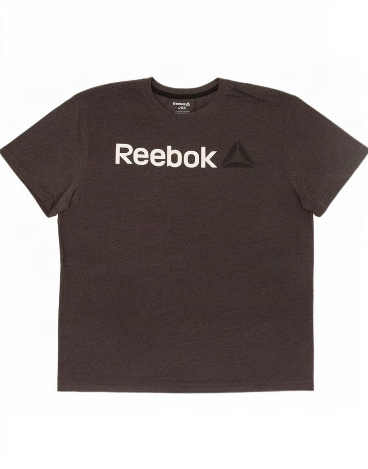 Reebok Camiseta Masculina Graphic Top Grande Cinza