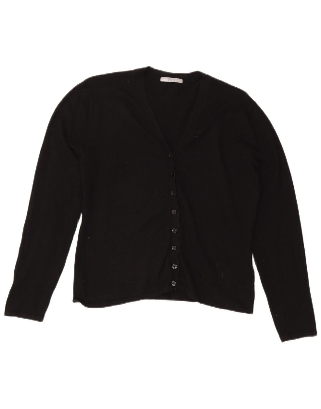 Suéter cardigã feminino Marks & Spencer Reino Unido 16 grande viscose preta