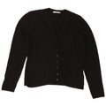 Suéter cardigã feminino Marks & Spencer Reino Unido 16 grande viscose preta