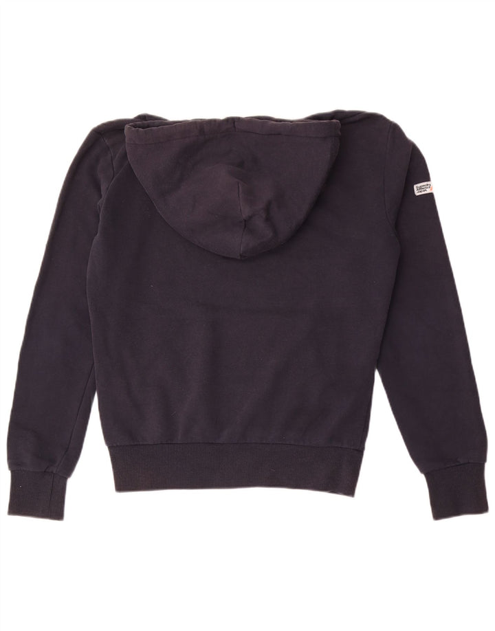Suéter com capuz masculino Superdry pequeno algodão azul marinho