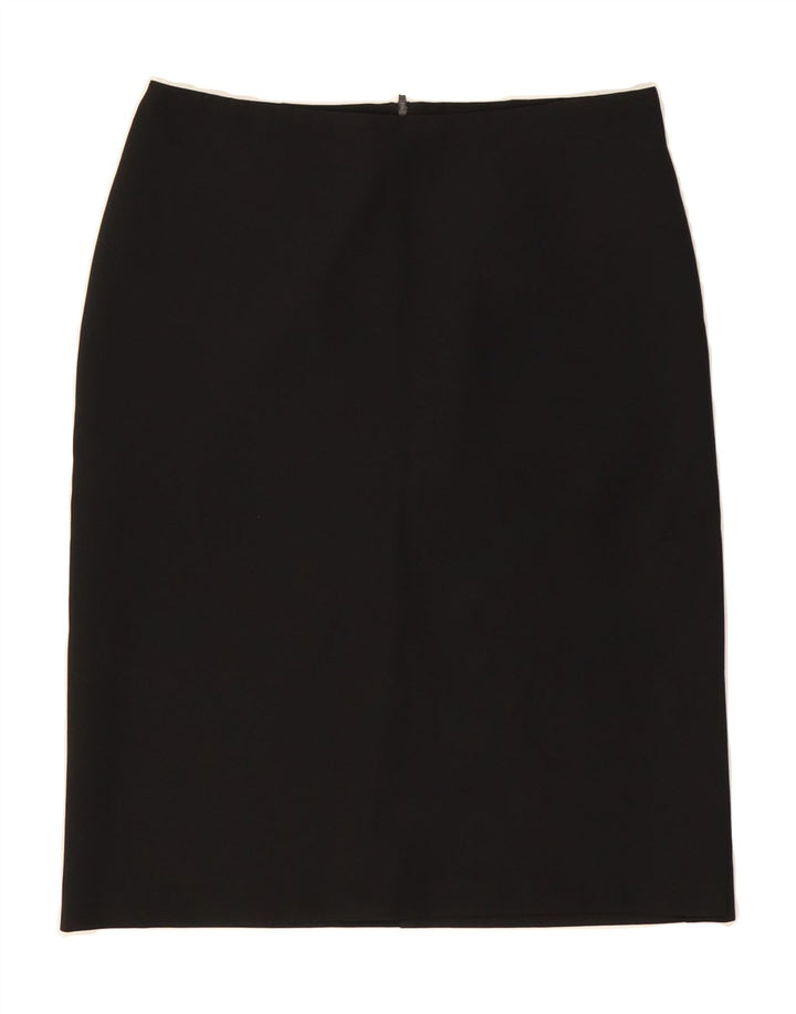 BENETTON Womens Straight Skirt IT 40 Small W28  Black Vintage Benetton and Second-Hand Benetton from Messina Hembry 