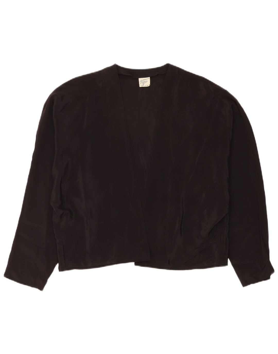 Bolero feminino vintage oversized IT 44 acetato preto médio