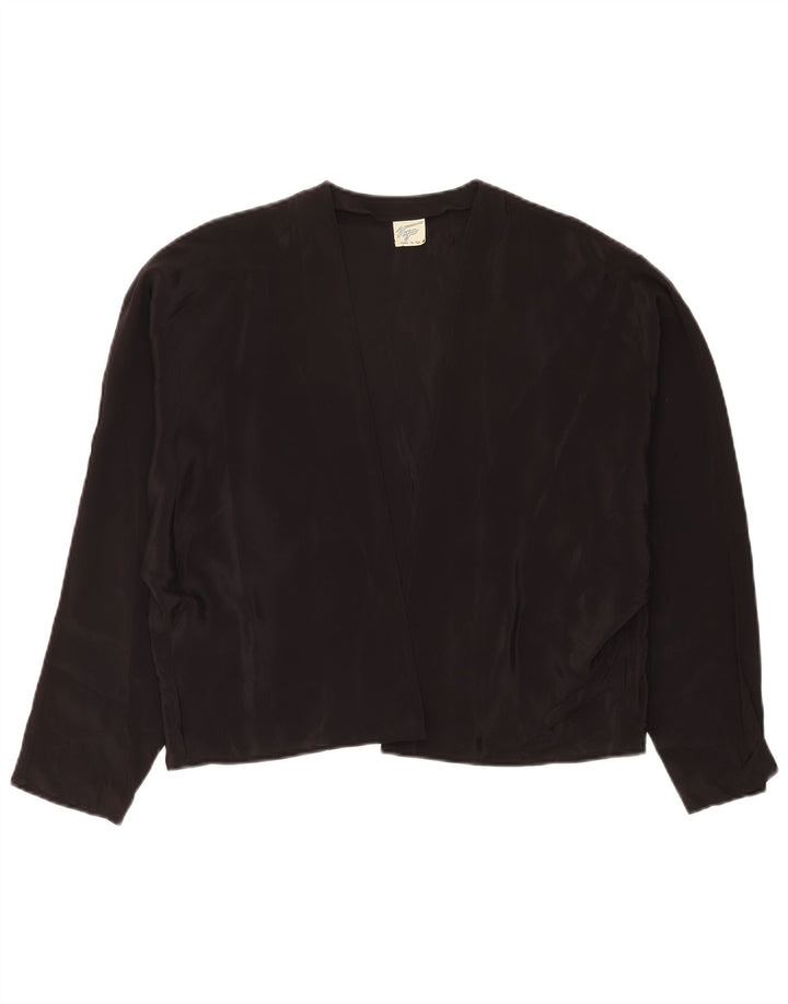 Bolero feminino vintage oversized IT 44 acetato preto médio