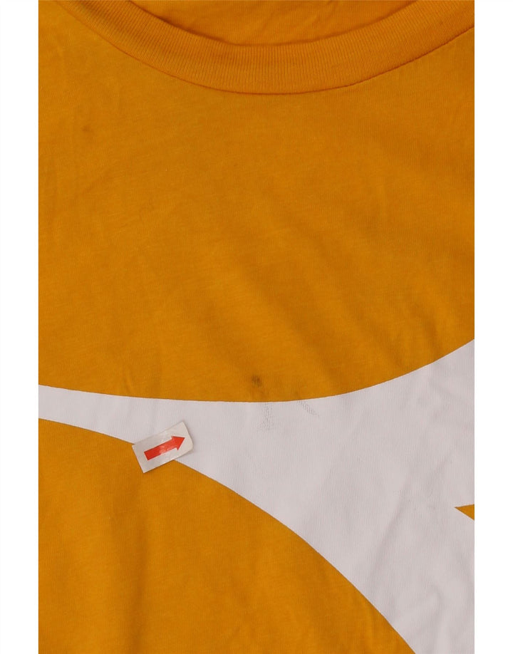 Camiseta gráfica masculina Diadora Top grande amarelo