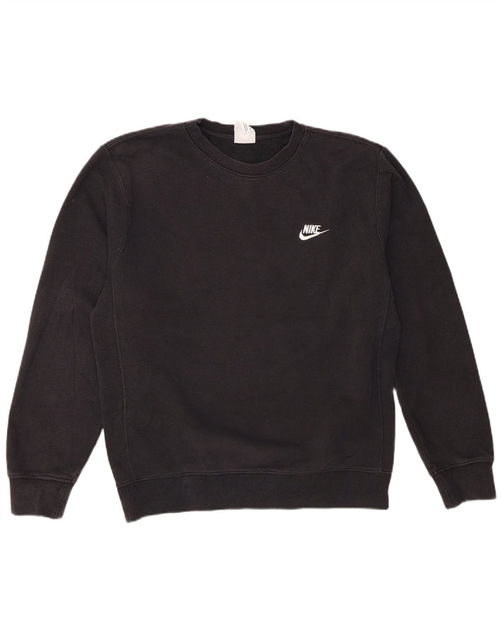 Nike moletom masculino jumper pequeno algodão preto