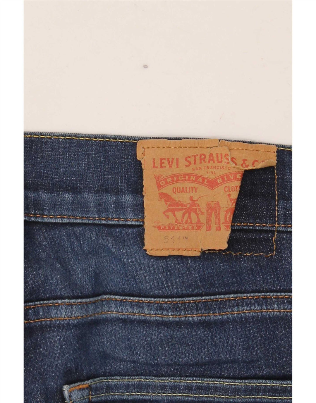 Levi's Masculino 511 Slim Jeans W33 L34 Azul Marinho Algodão