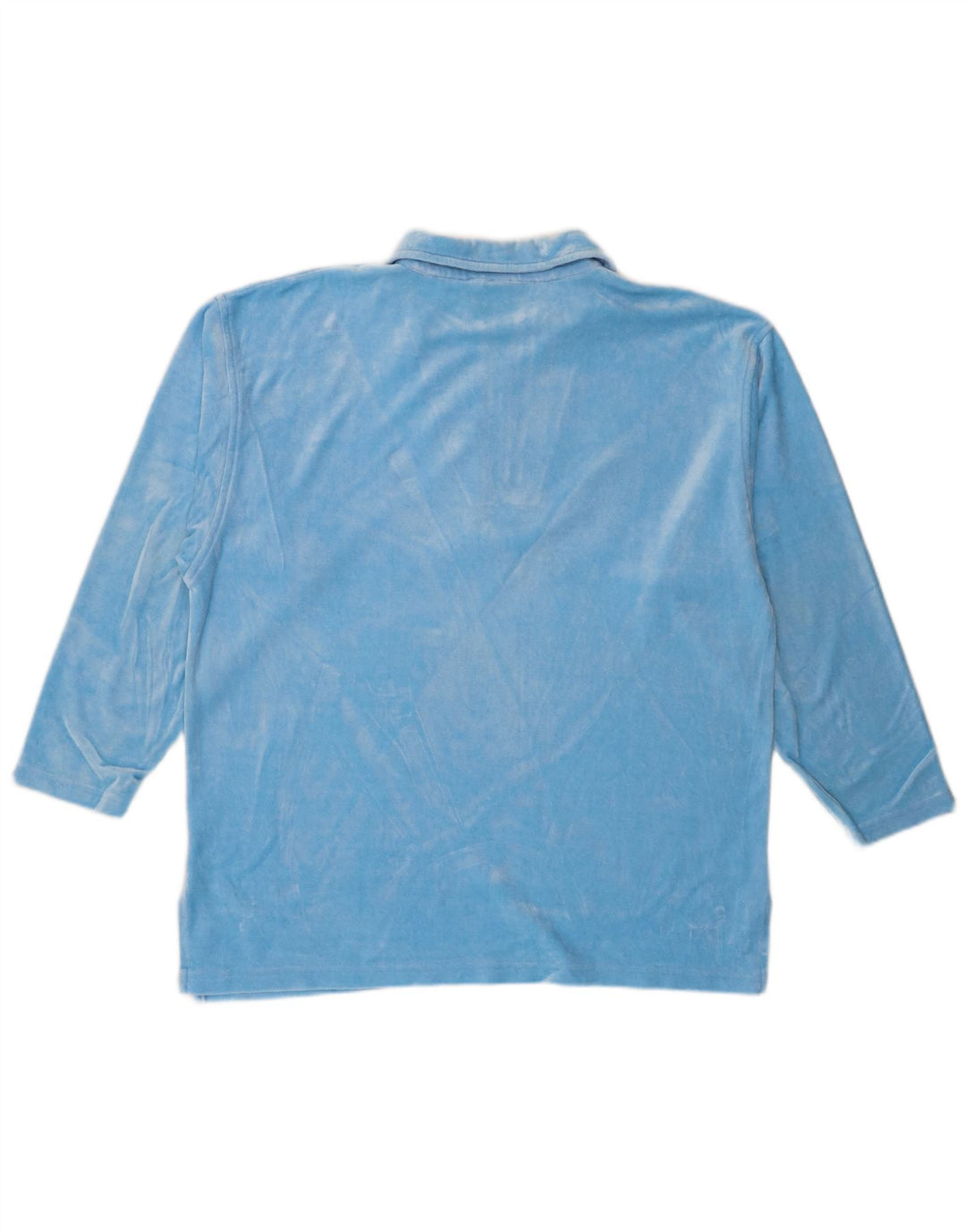 New Port Masculino 1/4 Zip Top Manga Longa Médio Azul Modal