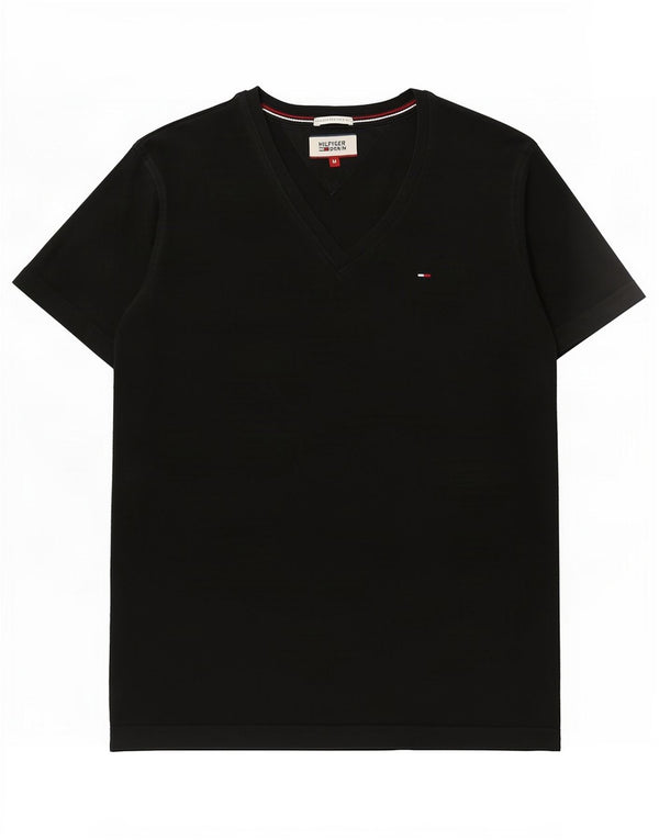 Camiseta feminina Tommy Hilfiger UK 12 médio algodão preto