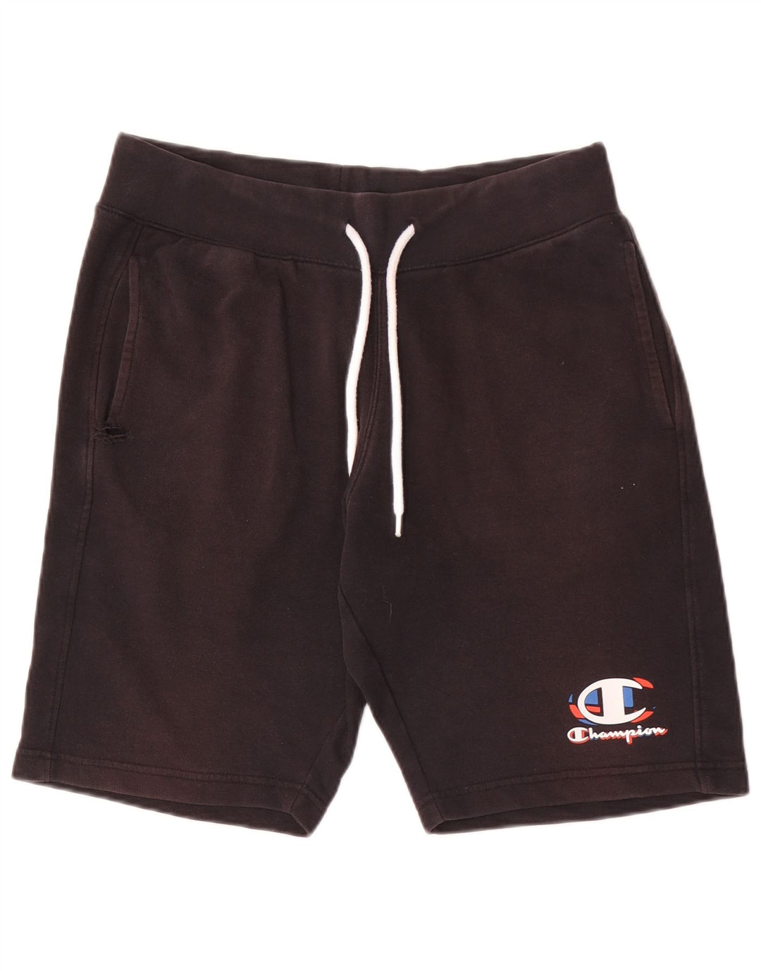 Shorts esportivos masculinos Champion médio algodão preto