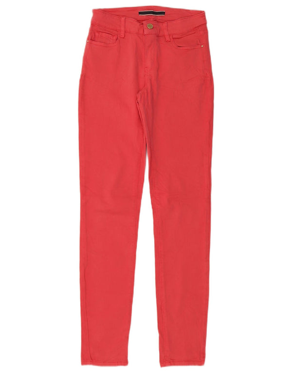 Jeans skinny feminino Massimo Dutti EU 34 2XS W26 L30 algodão vermelho