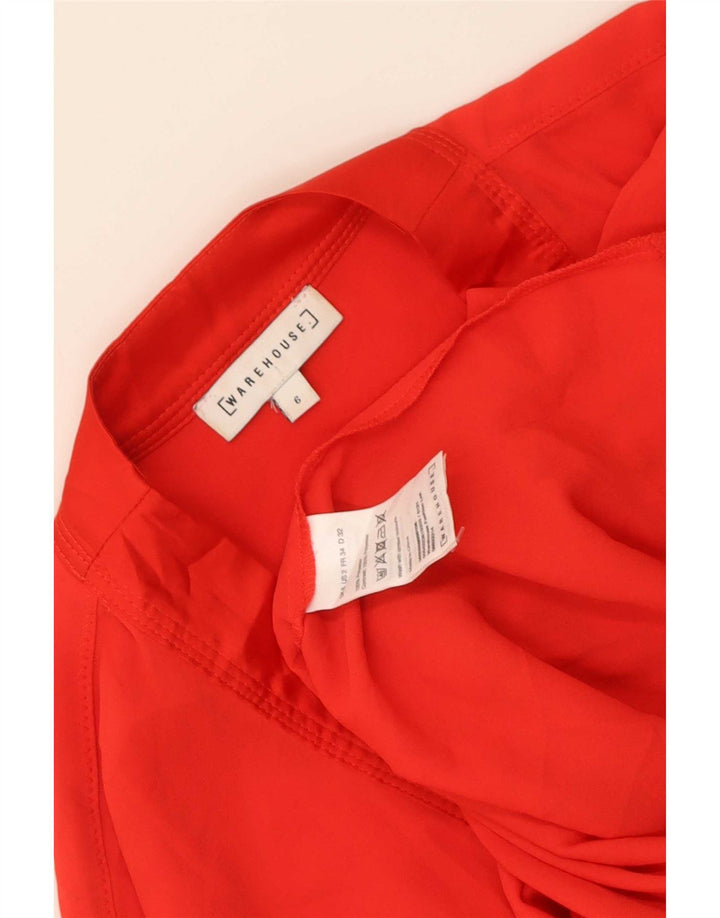 Blusa feminina Warehouse Top UK 6 XS poliéster vermelho