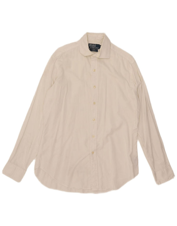 Polo Ralph Lauren Masculino Regent Classic Fit Camisa Suze 39 15 1/2 Médio Branco