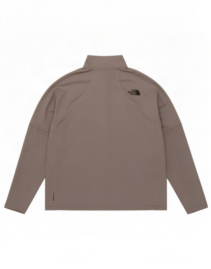 Pulôver masculino The North Face com zíper e gola em poliéster cinza grande
