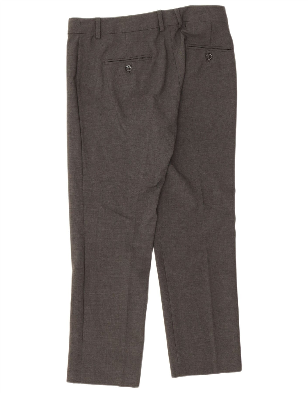 Max Mara Calça feminina casual de fim de semana slim fit W26 L26 cinza