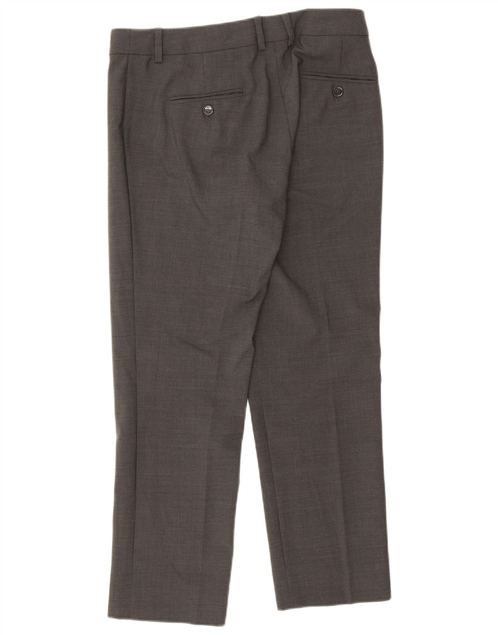 Max Mara Calça feminina casual de fim de semana slim fit W26 L26 cinza
