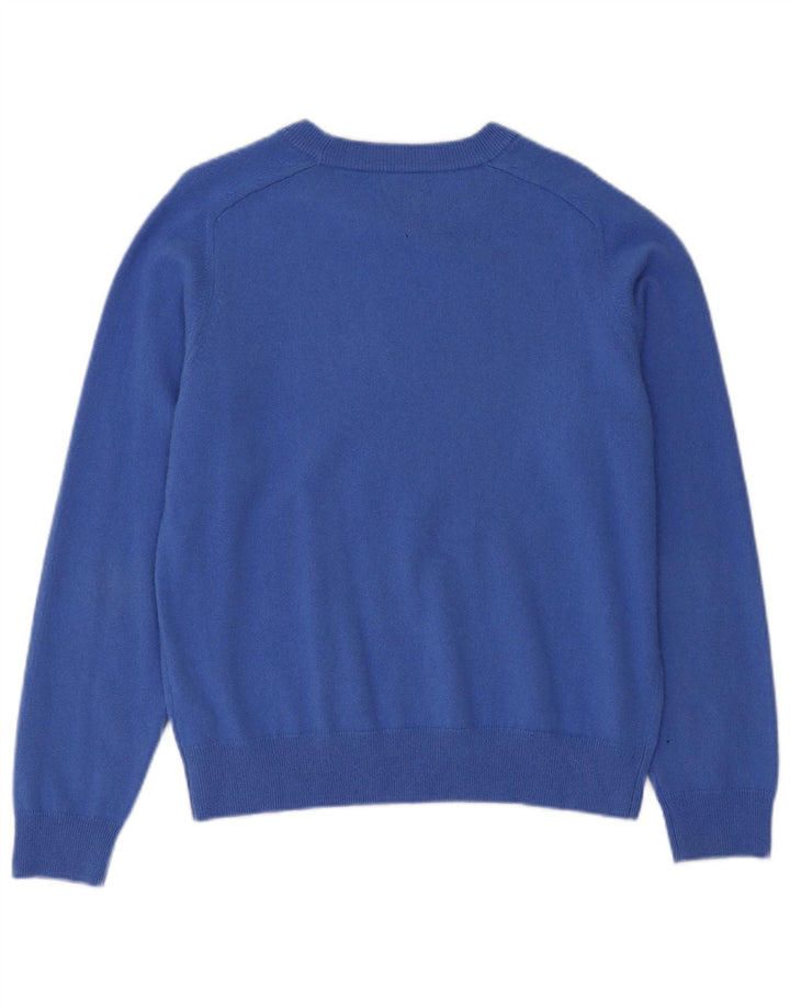 Suéter masculino Massimo Dutti com gola redonda XL lã azul