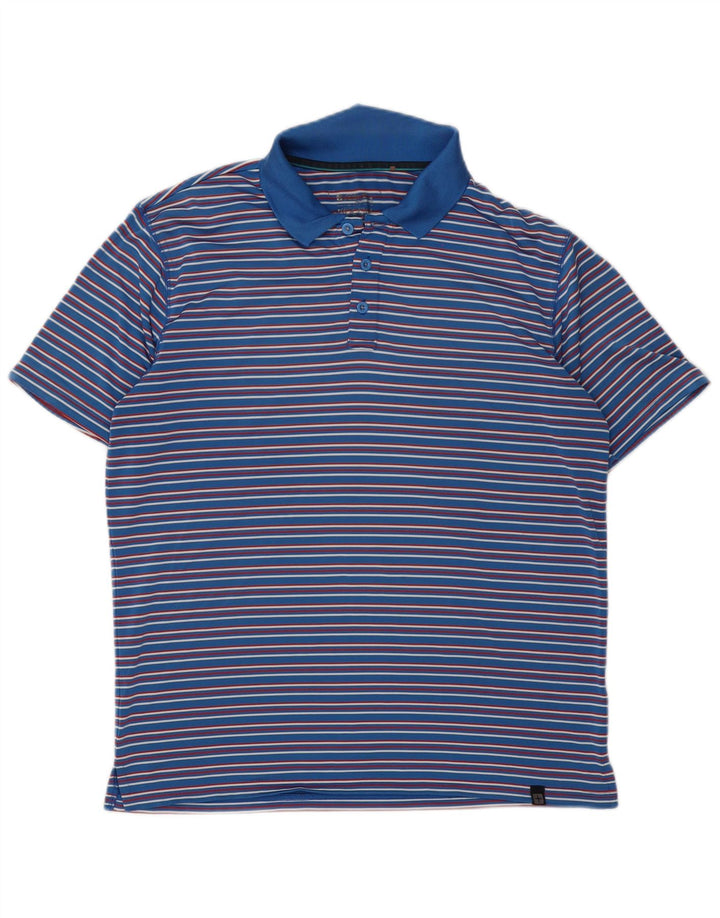 Camisa polo masculina IsoCool Mountain Warehouse listrada azul média