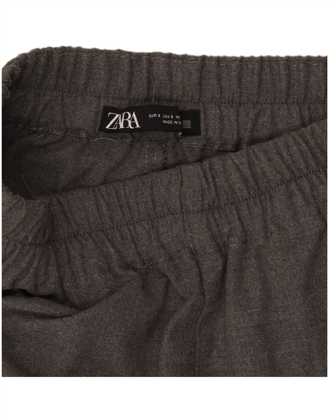 ZARA Calça Cônica Feminina Pequena W26 L29 Cinza