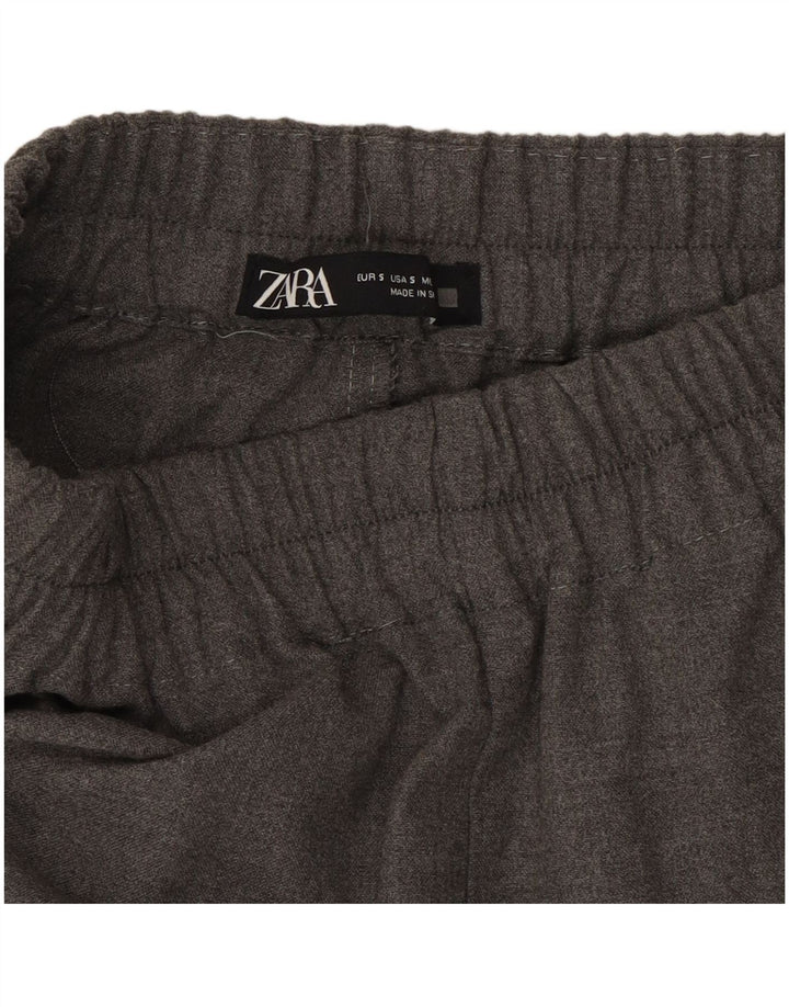 ZARA Calça Cônica Feminina Pequena W26 L29 Cinza