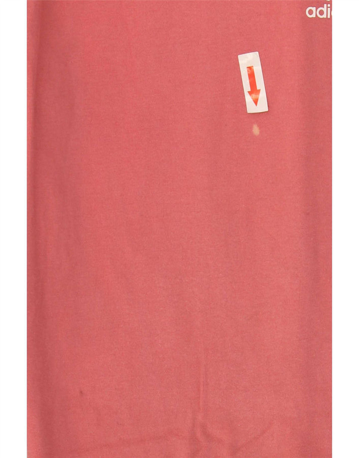 Leggings Adidas Femininas UK 12 Médio Algodão Rosa
