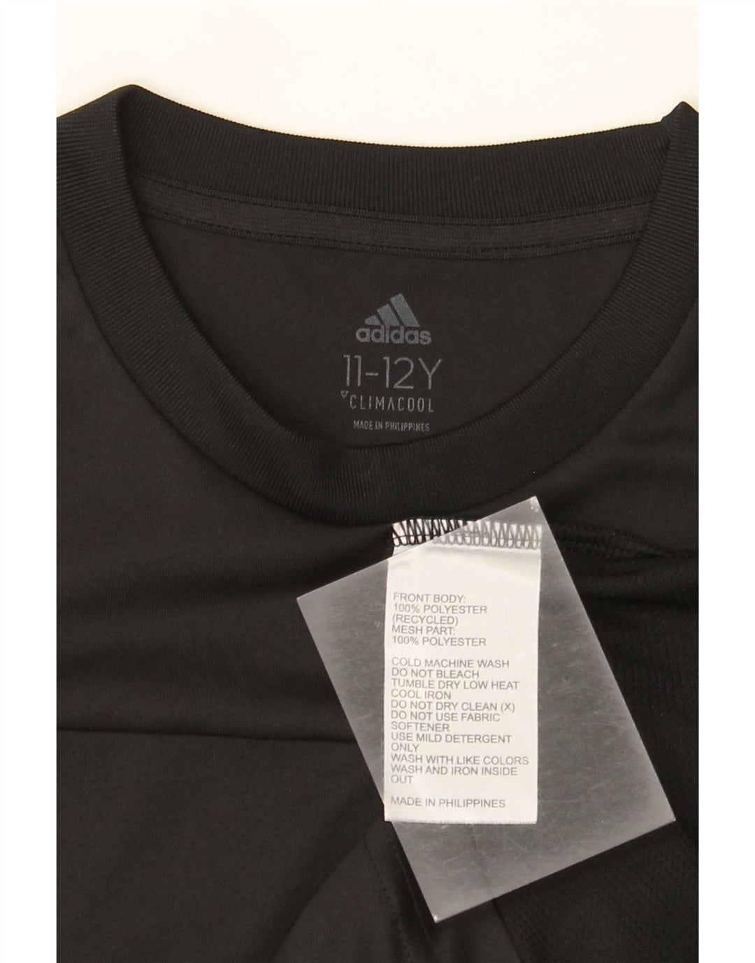Camiseta Adidas Boys Climacool Graphic Top 11-12 Anos Preto Poliéster