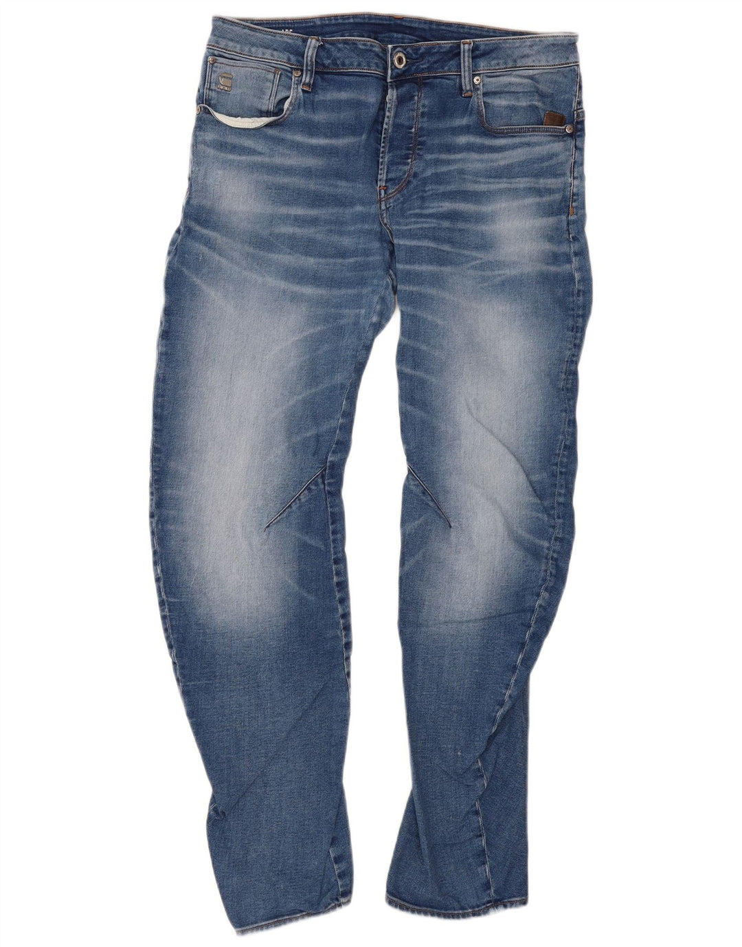G-Star Masculino 3D Arc Slim Jeans W33 L34 Azul Algodão
