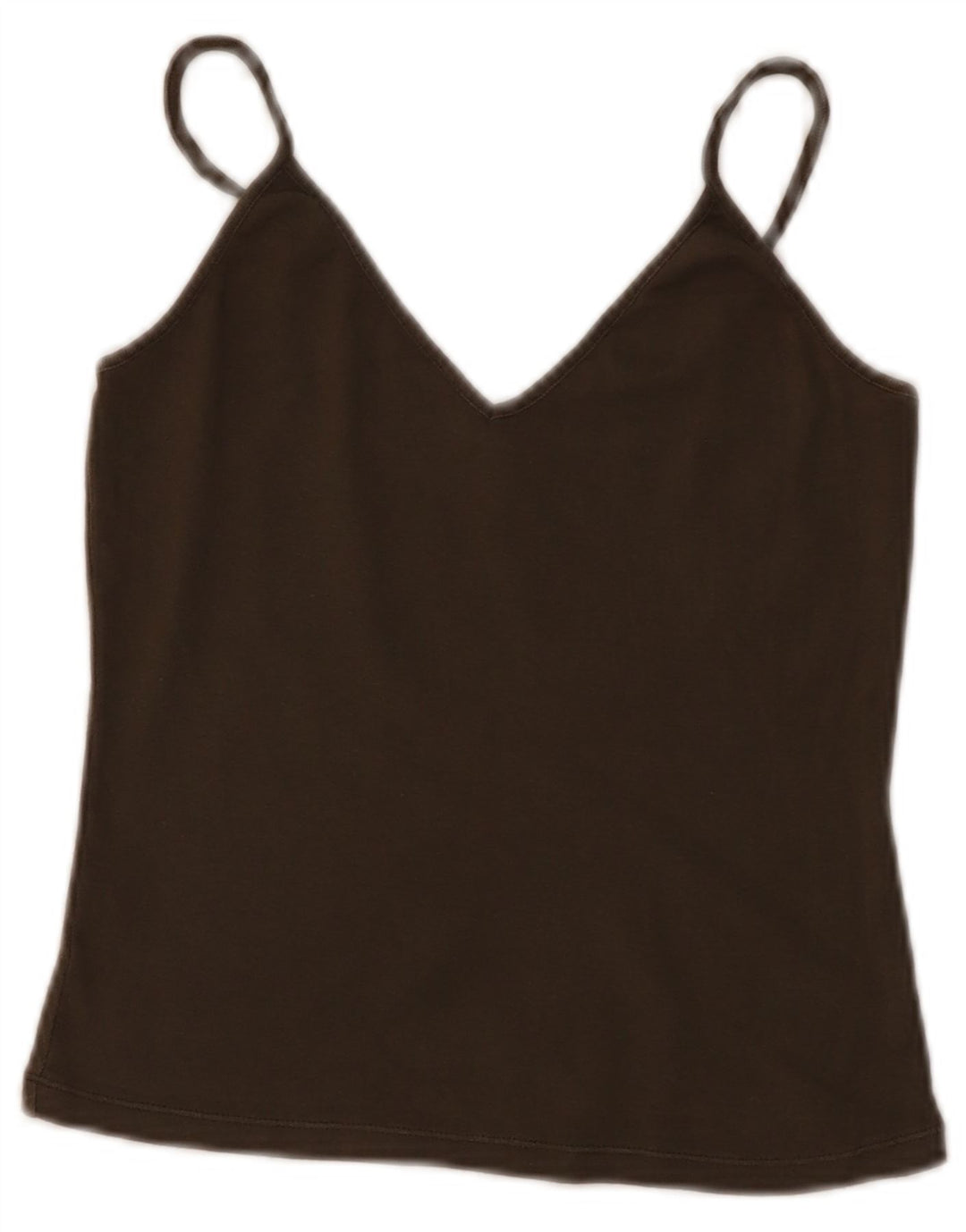 Top feminino BENETTON Crop Cami UK 4 XS Caqui