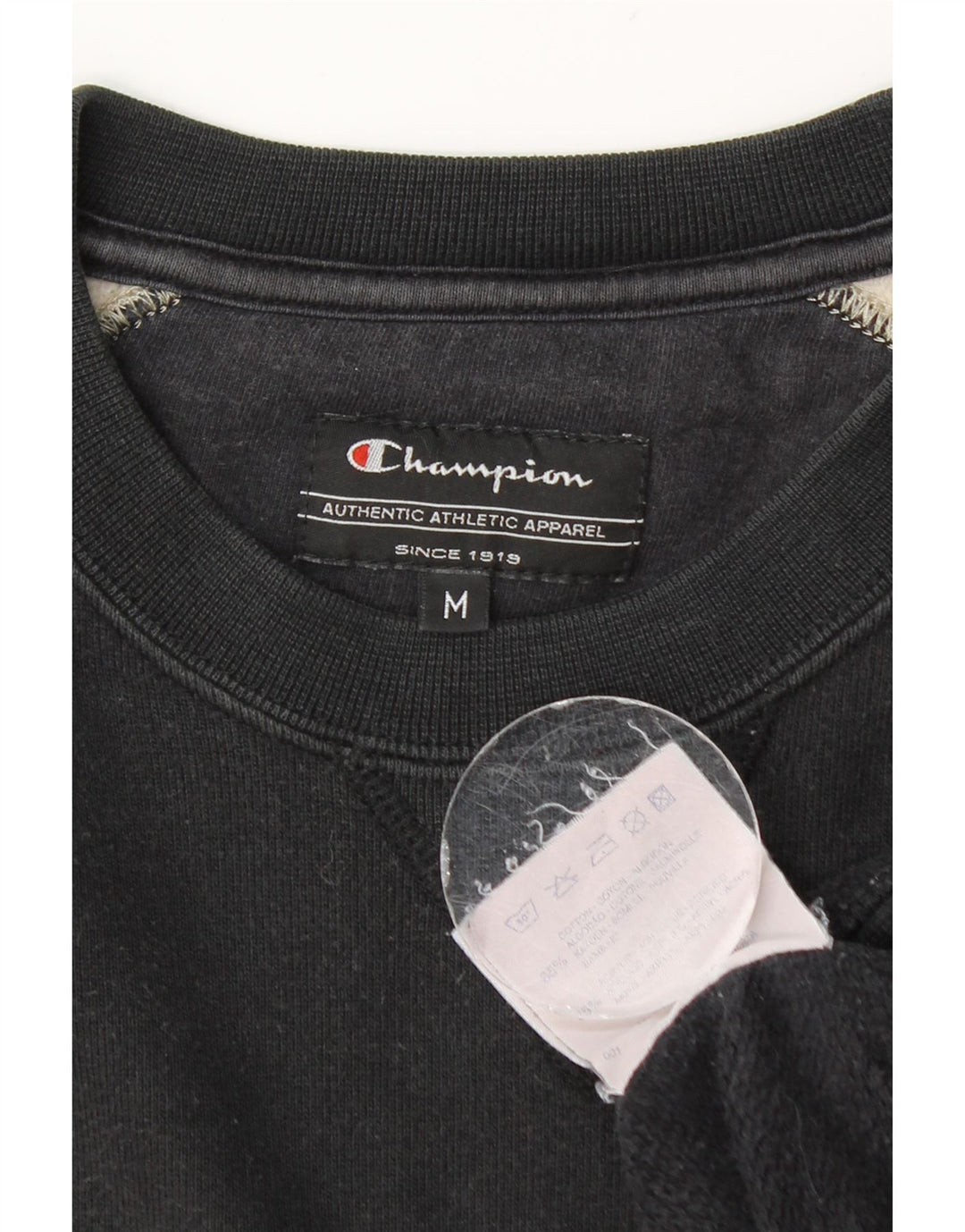 Champion masculino gráfico moletom jumper médio preto colorblock algodão