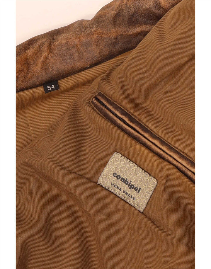 Jaqueta de couro masculina Conbipel IT 54 XL marrom