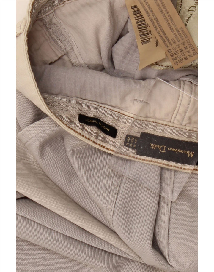 Calça casual reta masculina MASSIMO DUTTI UE 42 grande W32 L32 cinza
