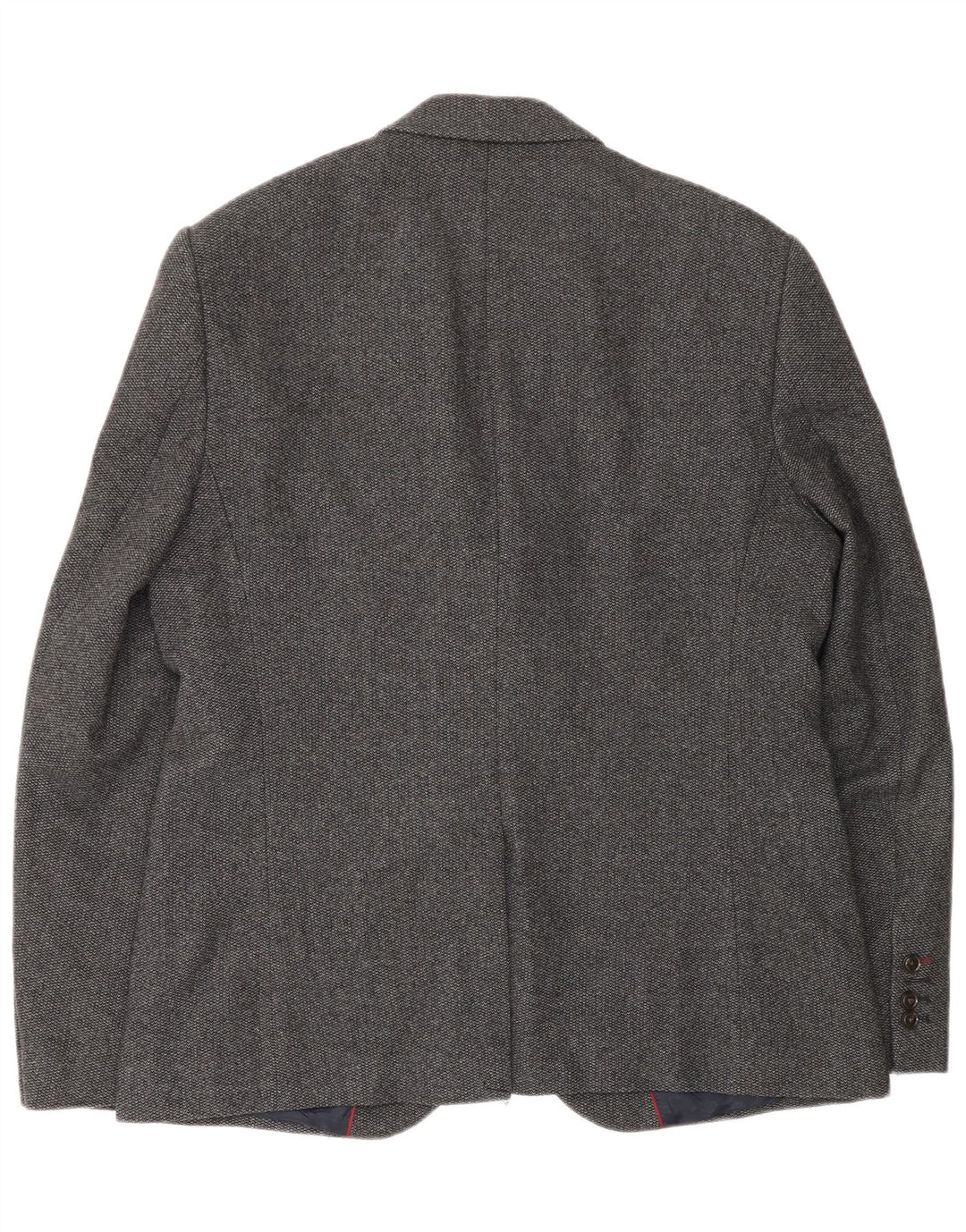 Jaqueta blazer masculina de 2 botões Jack Wills Reino Unido 42 XL lã cinza