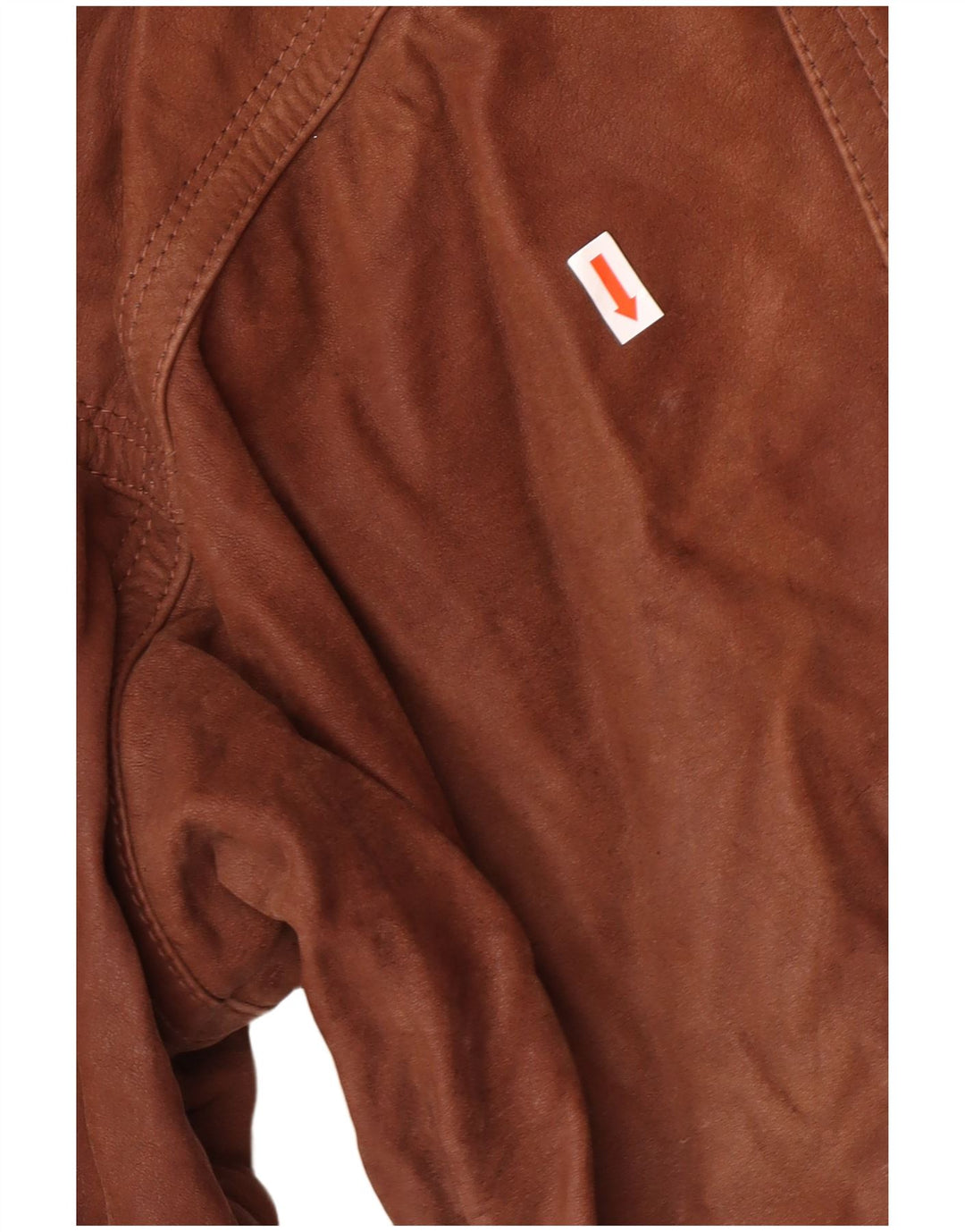 Casaco de couro masculino VINTAGE IT 50 grande marrom