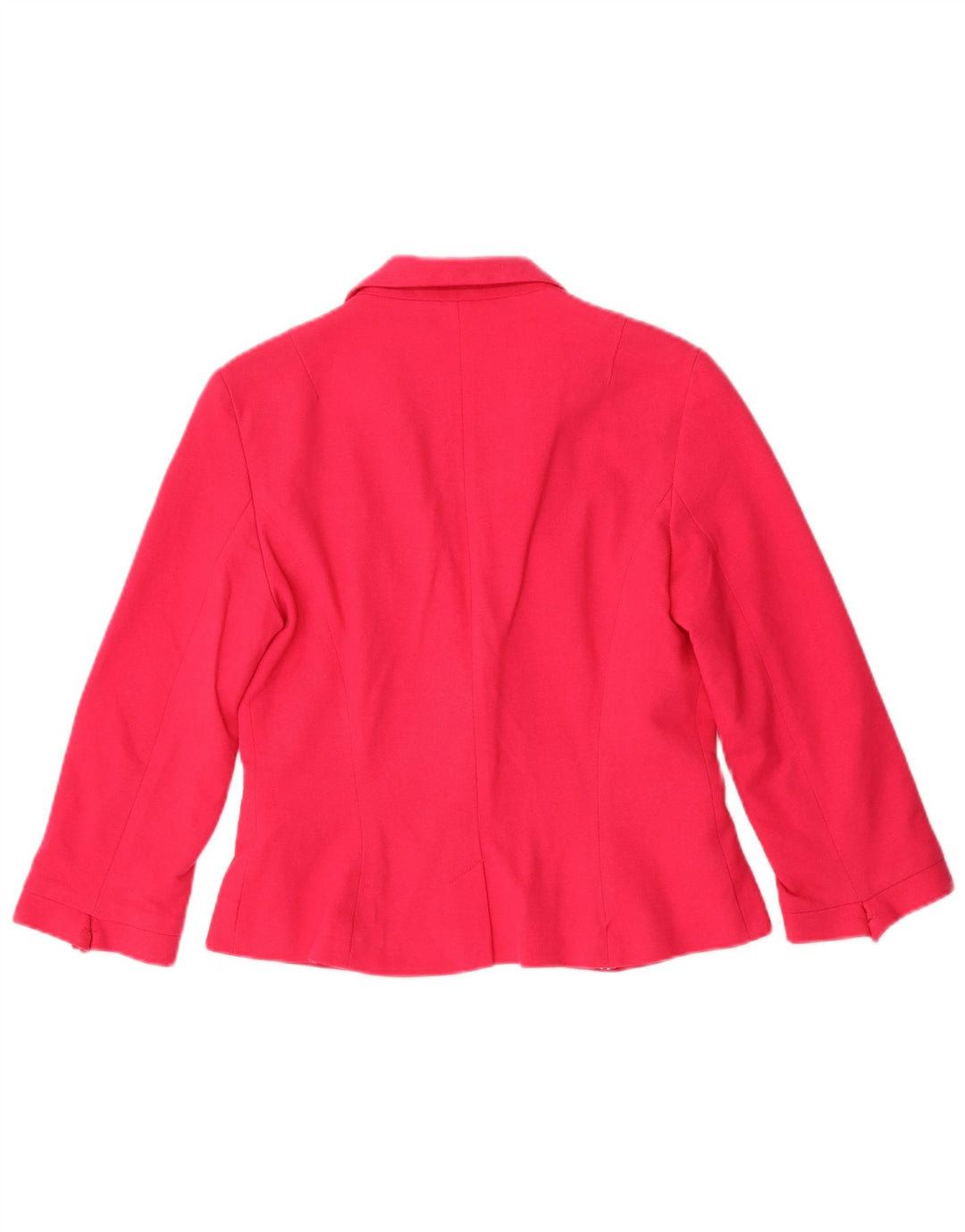 Jaqueta blazer feminina Zara crop 1 botão Reino Unido 14 grande algodão rosa